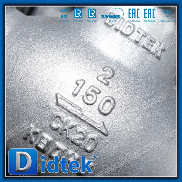 Didtek Chemical 32% Caustic ASTM A351 Gr.CK20 Globe Valve